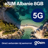 Albanië eSIM - 8 GB - Prepaid Simkaart - 42 Dagen - 4G & 5G - GoSIM