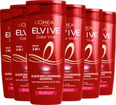 L'Oréal Paris Elvive Color Vive 2-in-1 Kleurbeschermende Shampoo & Conditioner - Gekleurd Haar - 6 x 250ml