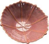 Puro Portugues - schaal - bowl - schelp - keramiek - 18x16x7cm - bruin/caramel - Portugal - Portugees aardewerk