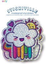 Ooly - Stickiville Stickers: Happy Rainbows - Vinyl (4 Die-Cut) (Holographic Glitter)