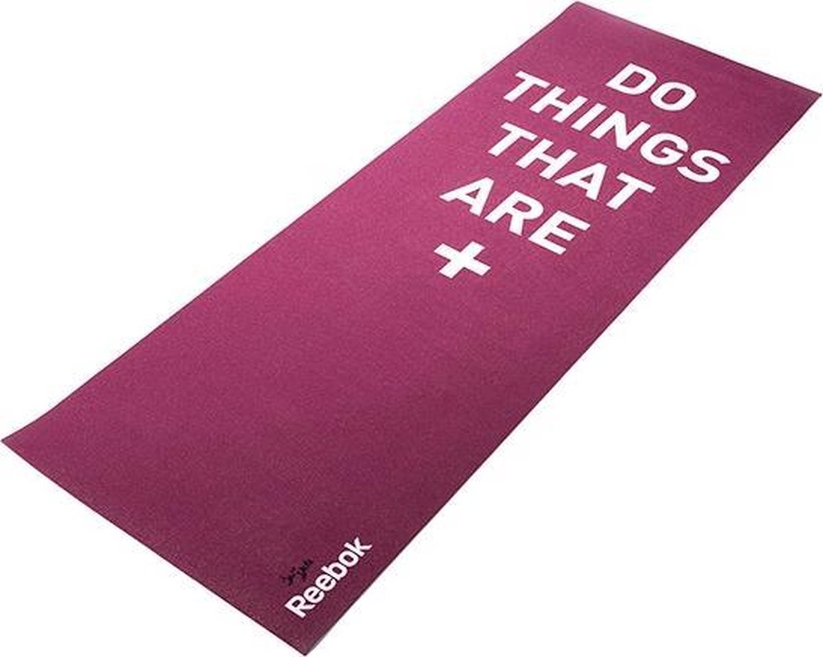 Yoga mat Crosses dubbelzijdig Reebok 4mm Paars