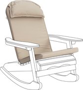 Premium Jardin Coussin de chaise longue Adirondack de qualité supérieure Matériau résistant à l'eau Rembourrage en mousse hypoallergénique Coussin de siège d' Plein air confortable et durable