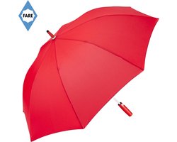 Fare Paraplu - Ø112 cm - Stormparaplu - Automatisch openend - Fibertec - Winddicht - Whiteline - Polyester - Rood