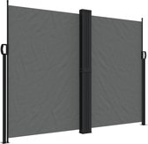 vidaXL - Windscherm - uittrekbaar - 180x1000 - cm - antracietkleurig