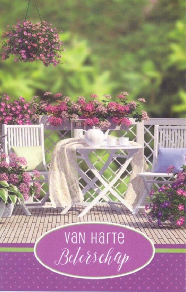 Wenskaart Van Harte Beterschap - D14290 - Gratis verzonden