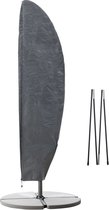 Nature - Tuinmeubelhoes - Beschermhoes voor parasol - H290 x Ø54-Ø32 / Ø33-Ø20cm - met koord en ritssluiting