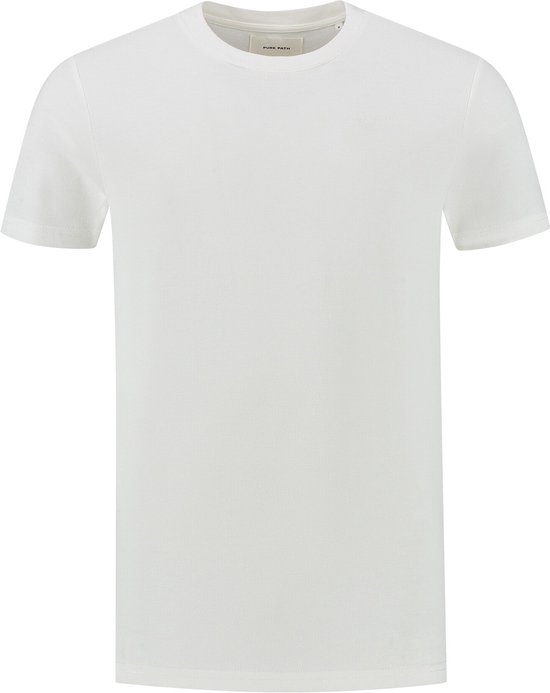 Embroidery Waffle T-shirt Off White (24010121 - 45)