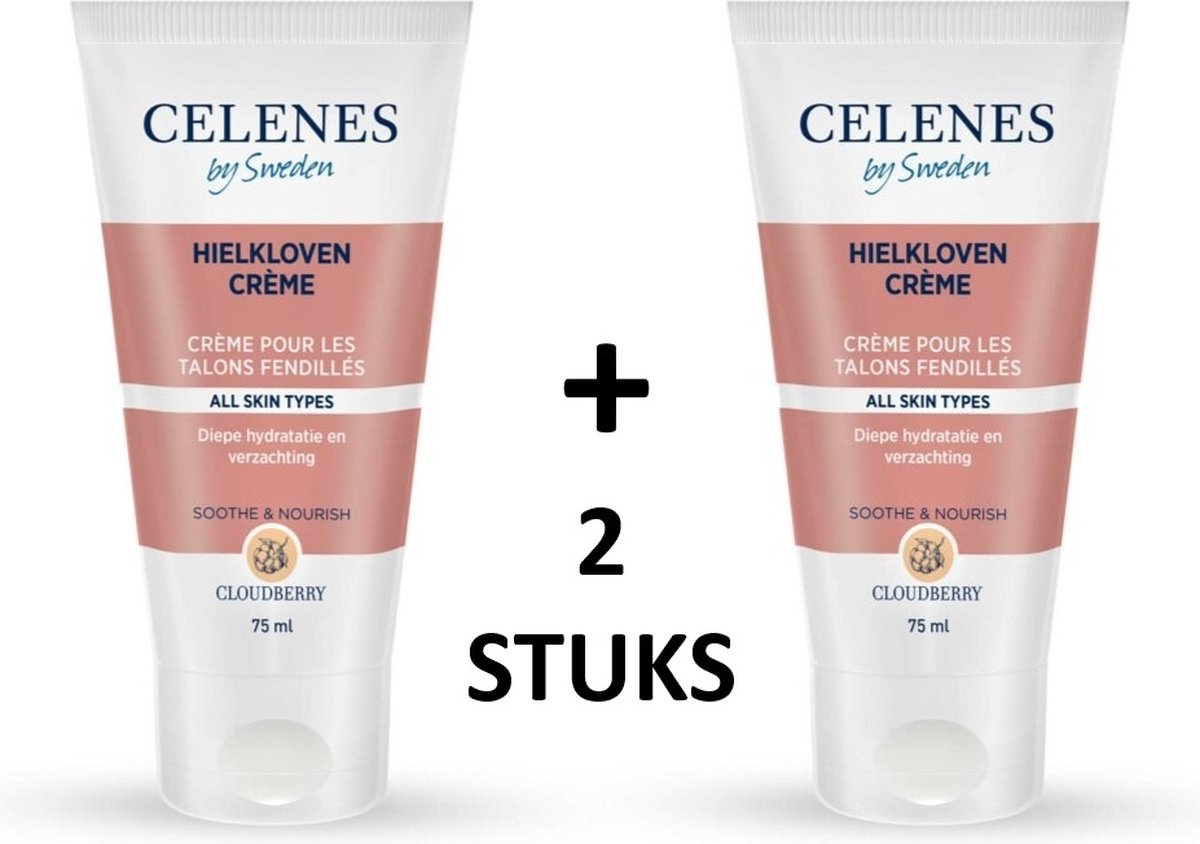 Celenes by Sweden Cloudberry Gebarsten Hielcrème - 75ml x 2 stuks - Alle Huidtypes