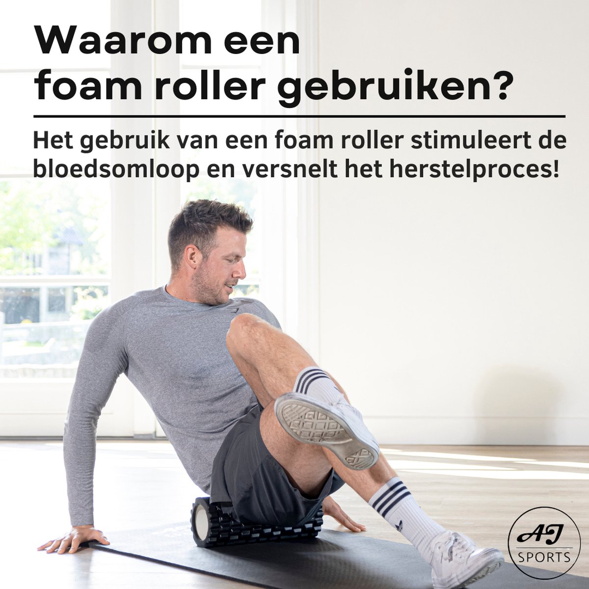 AJ-Sports Foam Roller - 33cm thumbnail 5