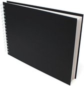 A3 spiraalgebonden schetsboek - liggend formaat - 96 pagina's (48 pagina's) gemaakt van 170 gsm papier - harde kaft