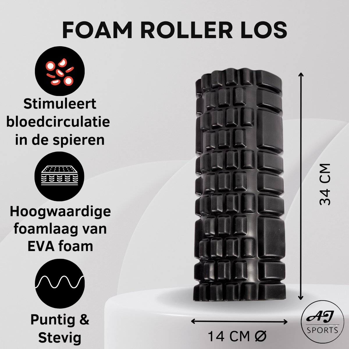 AJ-Sports Foam Roller - 33cm thumbnail 2