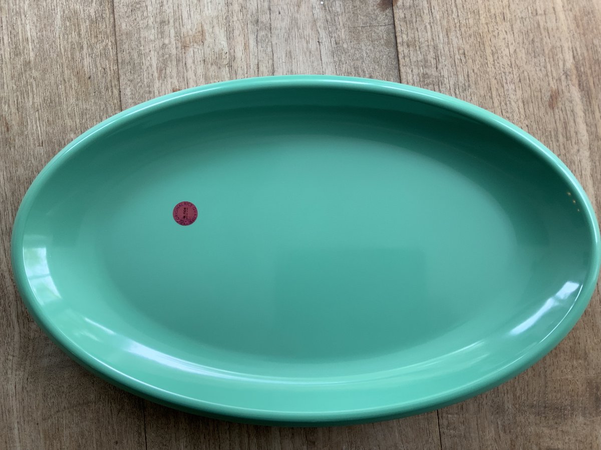 Melamine ovale schaal mint large