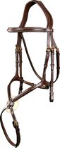 Dy on Fig 8 Noseband Bridle - Brown - Maat Cob