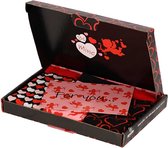Apollo - Giftset sokken valentijn - Rose - Maat 36/41 - 3-Pack - Valentijn cadeautje voor haar - Valentijnsdag - Valentijnsdag cadeau - Valentijn cadeautje vrouw