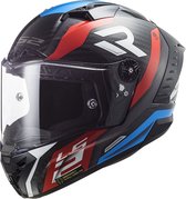 LS2 helm Thunder Carbon Supra FF805 rood / blauw maat L