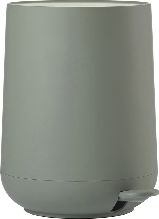 Zone Denmark Nova Pedaalemmer Dia 23 x 29 cm 5 liter Olive green - prullenbak - ABS kunststof - badkamer - keuken - toilet - olijfgroen