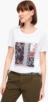 S'Oliver Women-Wit t-shirt met print--01D1 white prin-Maat 42