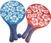 Beachball set - Groen/Blauw/Rood met bloemenmotief