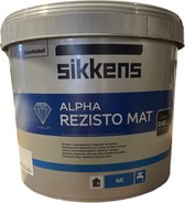 Sikkens Alpha Rezisto Mat - RAL 9010 - Pure White ( gebrokenwit) - 5 L