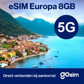 Europa eSIM - 8 GB - Prepaid Simkaart - 42 Dagen - 4G & 5G - GoSIM