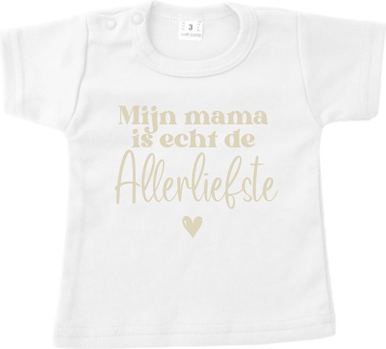 Shirt kind - Moederdag - Mijn Mama is echt de allerliefste - Maat 62