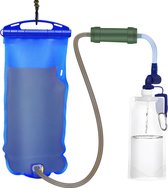 Waterfilter survival - waterzak - outdoor - filter - waterzuiveraar - waterzuiveringsapparaat - waterzuiveringsfilter - waterzuiveringssysteem - 43X17.5 CM