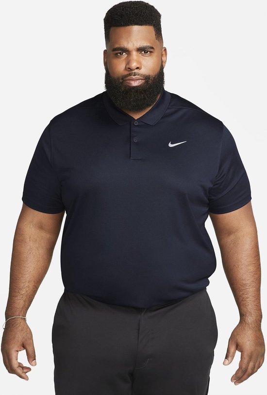 Nike Heren DriFit Victory Solid Polo Navy