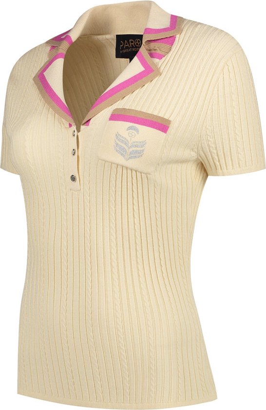 Par 69 Bingo Polo Sand - Golfpolo Voor Dames - Beige - XL