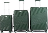 A To Z Traveller Gante - Set de valises 3 pièces - Vert foncé - Serrure TSA