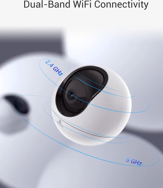 C6 2.4/5GHz Indoor WiFi 360° Bewakingscamera met Auto Zoom Tracking - Mens & Dier Detectie - Stem Activiteit - Handenschudden - H.265 - Bidirectioneel Gesprekken van Tech2Life — afbeelding 5
