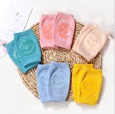 New Age Devi - Baby kniebeschermers - 5 PAAR - Anti slip - Kruipen - Smiley - Gezichtjes - Verschillende kleuren - Baby gift - Unisex