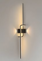 EFD Lighting WL10 - Wandlamp – Modern – Zwart – LED - Wandlamp binnen – Wandlampen Woonkamer, Eetkamer