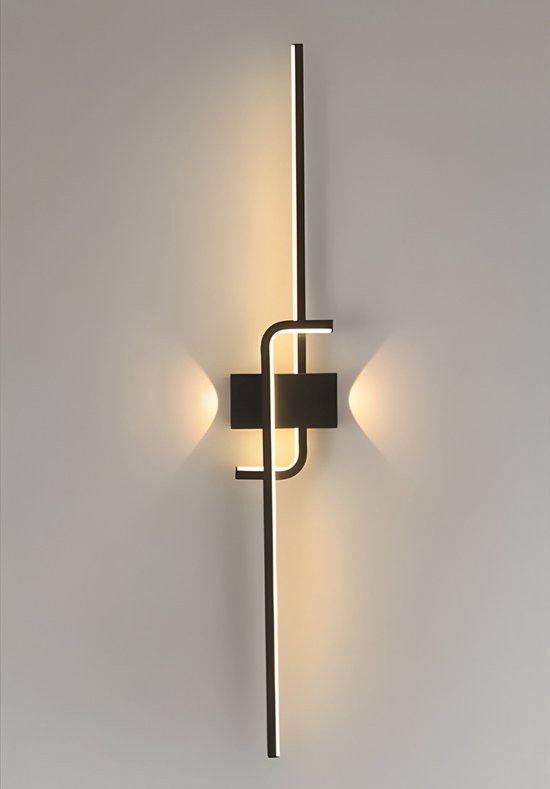 EFD Lighting WL10 - Wandlamp – Modern – Zwart – LED - Wandlamp binnen – Wandlampen Woonkamer, Eetkamer