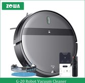 Ideal Store ® Robotstofzuiger - Automatisch Opladen - App Controle - Elektrische Veegmachine - Watertank Nat Dweilen - Zwart