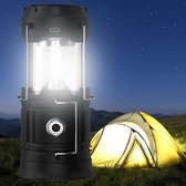 Solar LED Camping Lantaarn - Draagbaar Lichtgewicht - Waterdicht - Oplaadbaar - Outdoor Verlichting voor Kamperen, Wandelen, Noodsituaties