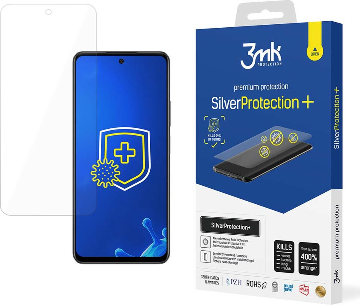 Schokbestendige beschermfolie voor Oppo A79 5G - 3mk SilverProtection+