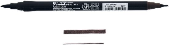 ZIG Art & Graphic Twin Tip brush marker - Dark Brown