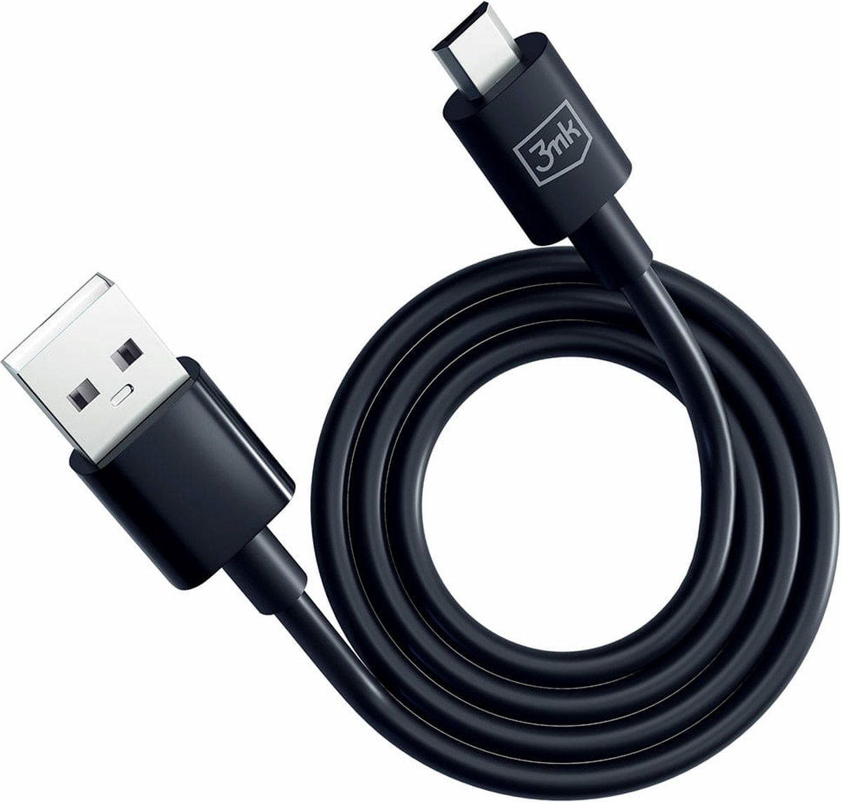 3mk - Hyperkabel - USB-A / micro USB 5V 2.4A 1,2m - zwart