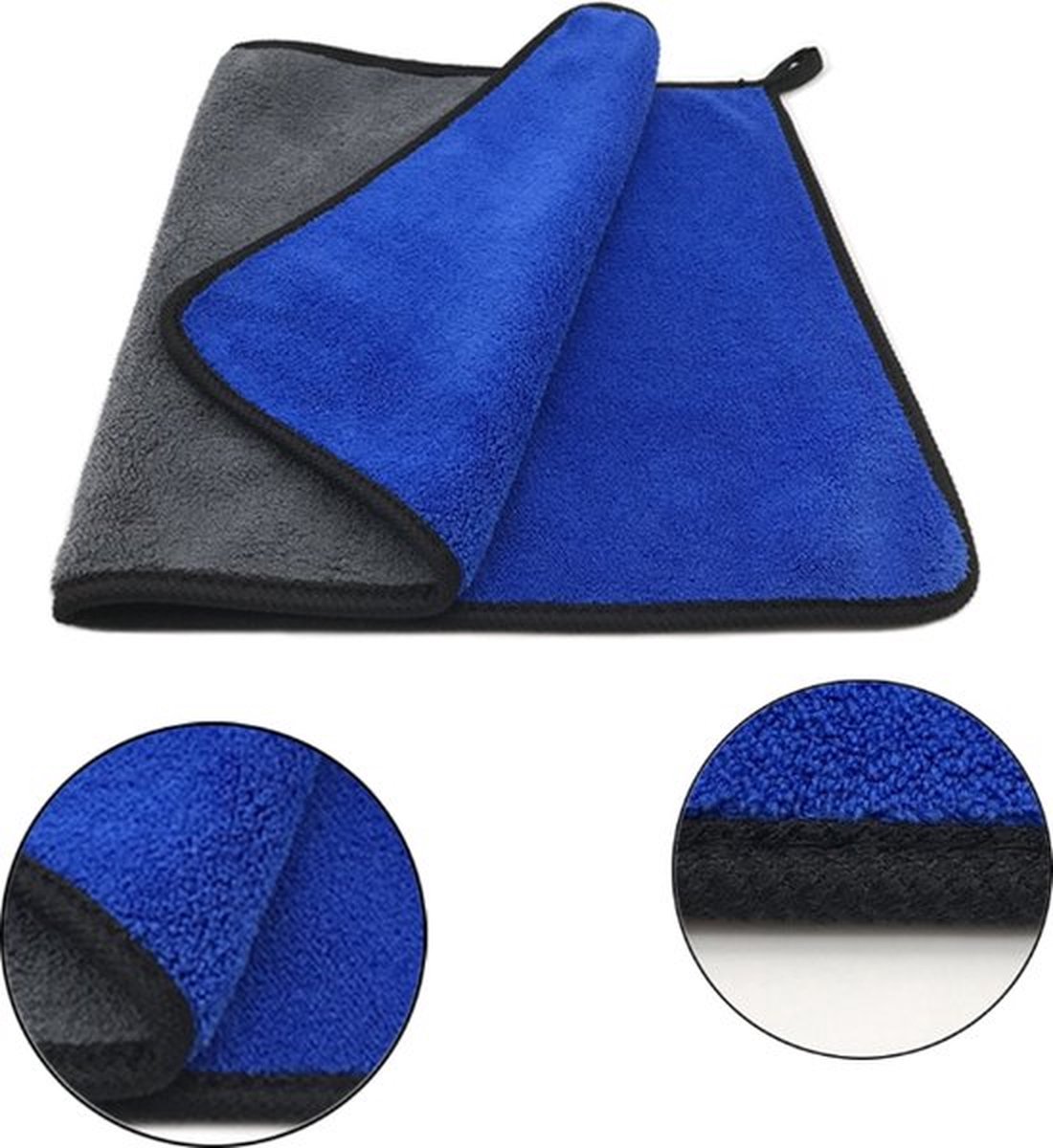 Microvezel doeken - Auto - Poetsdoek - Blauw - Droogdoek - Wasdoek - 40x30cm - 1 stuks