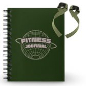 Journal de Fitness - Planificateur de Fitness - Planificateur d'entraînement - Journal - Sangles incluses
