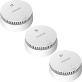 Bol.com WisuAlarm SA20-A Rookmelder - 3 Rookmelders - 10 jaar batterij - Kan in de buurt van keuken en badkamer - Voldoet aan Eu... aanbieding