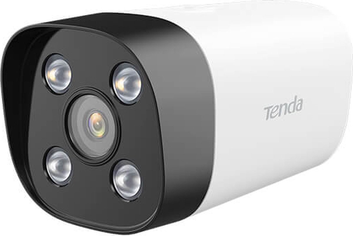Tenda IT7-LCS - Beveiligingscamera - Buiten, Bedraad, Plafond/muur, Wit, Zwart