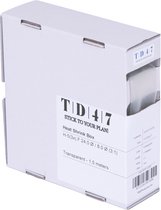 Boîte de gaines thermorétractables TD47 H-5(3x)- F 24.0Ø / 8.0Ø 1.5m - Transparent