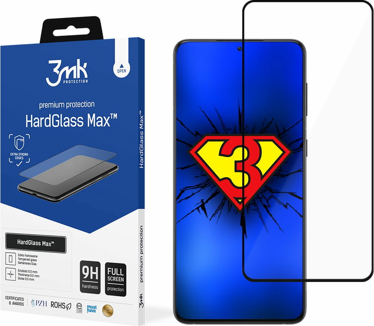 Samsung Galaxy S21 FE 5G Black - 3mk HardGlass Max