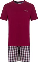 Phil & Co Pyjama short Homme Katoen Rouge - Taille XL