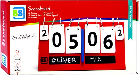 BS Toys Scorebord - Voetbal bord - Met krijtbord - Buitenspeelgoed - Cadeau kind - BS Toys