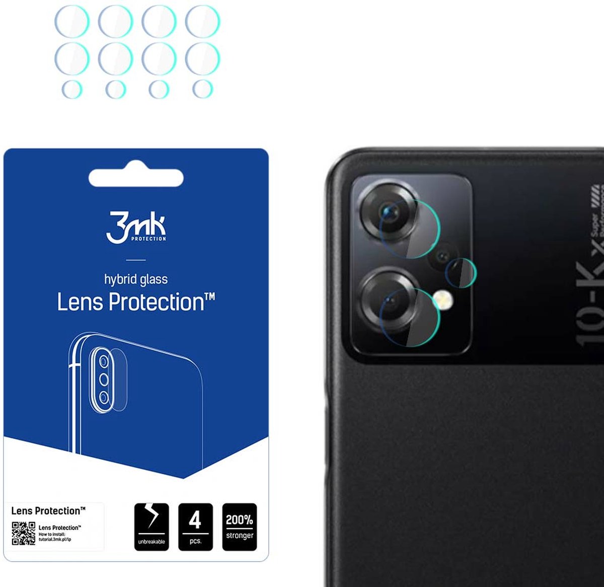 Oppo K10x 5G - 3mk Lens Protection