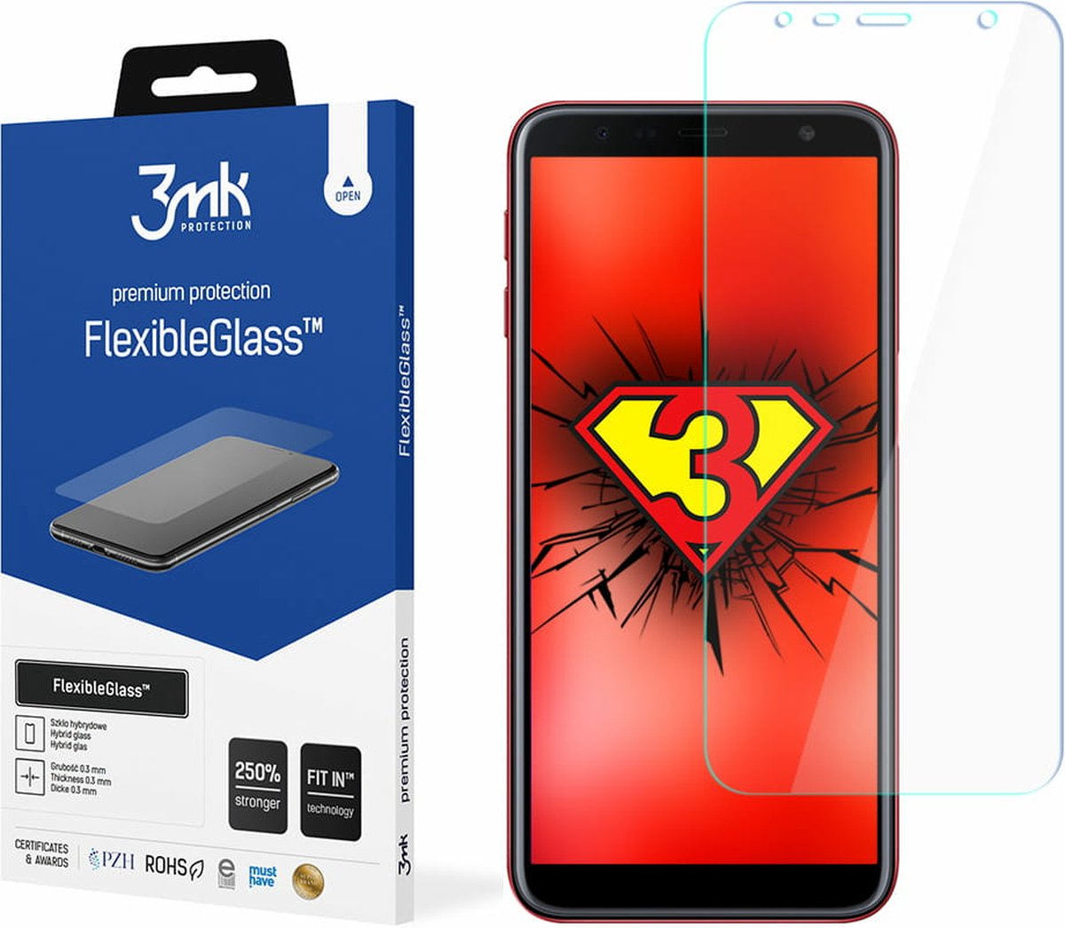 Samsung Galaxy J4 Plus - 3mk FlexibleGlass