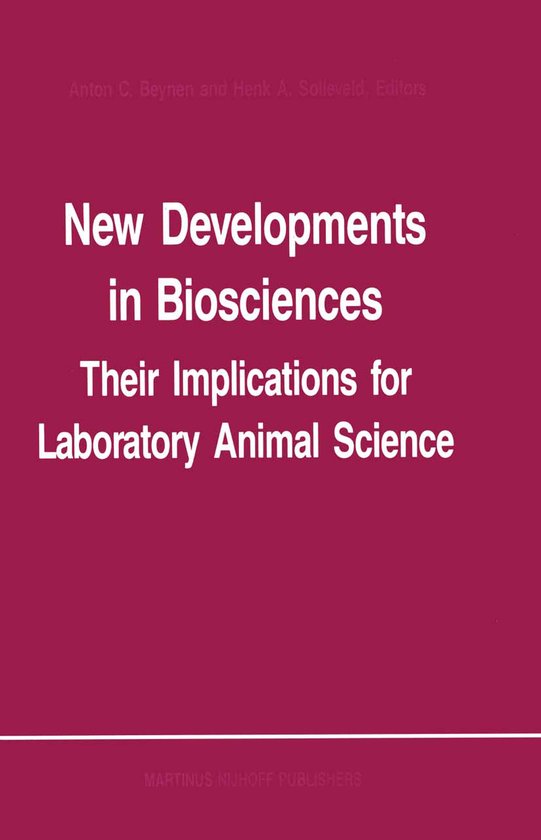 New Developments in Biosciences: Their Implications for Labo ... - cover