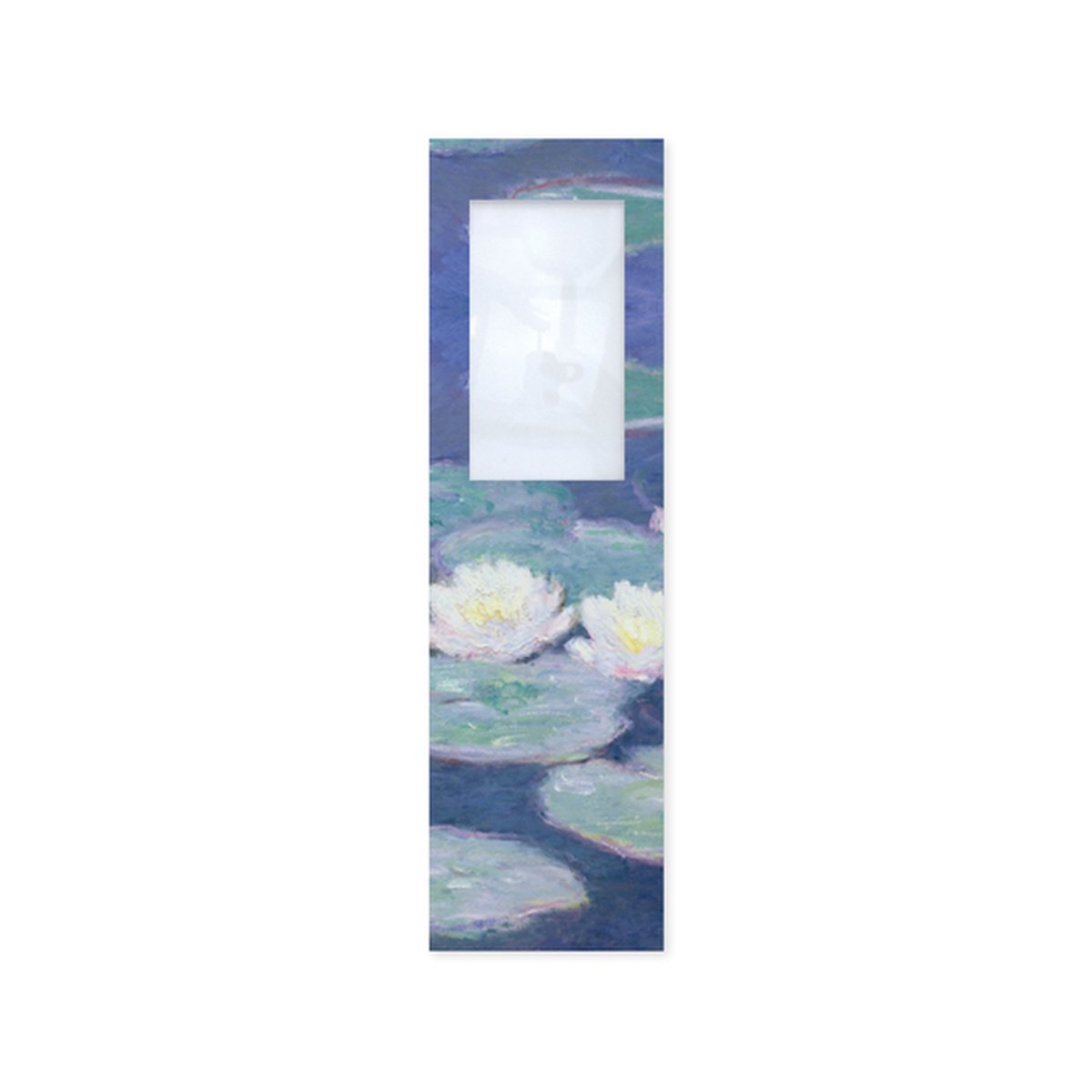 Boekenlegger met loep, Monet, Waterlelies in avondlicht